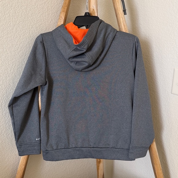 Under Armour Boys Hoodie in Gray and Orange - Picture 3 of 3